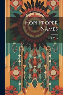 Front cover_Hopi Proper Names