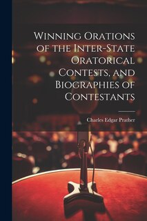 Couverture_Winning Orations of the Inter-state Oratorical Contests, and Biographies of Contestants