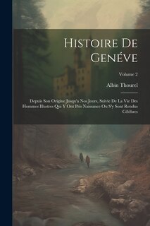Front cover_Histoire De Genéve
