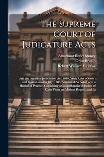 Front cover_The Supreme Court of Judicature Acts