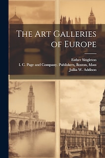 Front cover_The Art Galleries of Europe