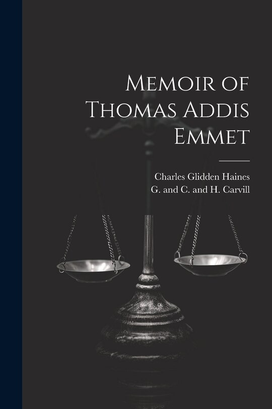 Front cover_Memoir of Thomas Addis Emmet