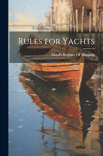 Front cover_Rules for Yachts