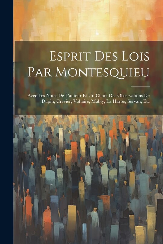 Front cover_Esprit Des Lois Par Montesquieu