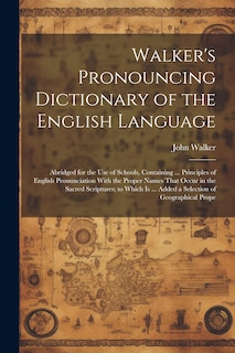 Front cover_Walker's Pronouncing Dictionary of the English Language