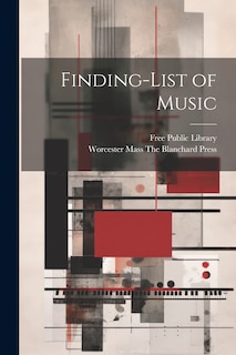 Front cover_Finding-list of Music
