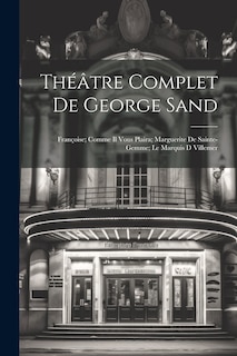 Front cover_Théâtre Complet De George Sand