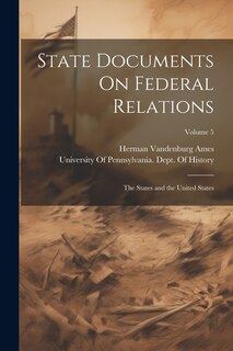 Front cover_State Documents On Federal Relations