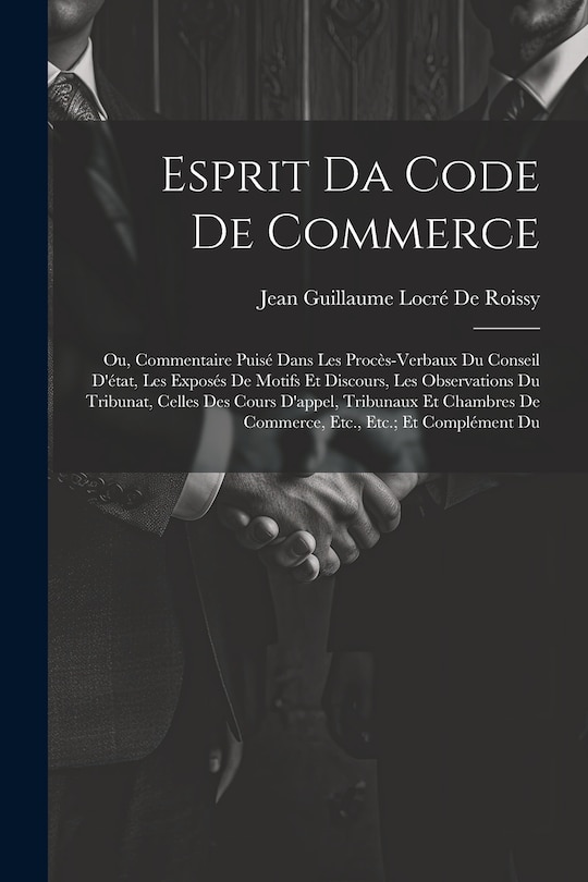 Front cover_Esprit Da Code De Commerce