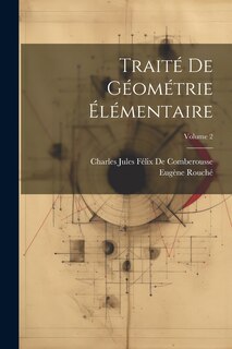 Couverture_Traité De Géométrie Élémentaire; Volume 2
