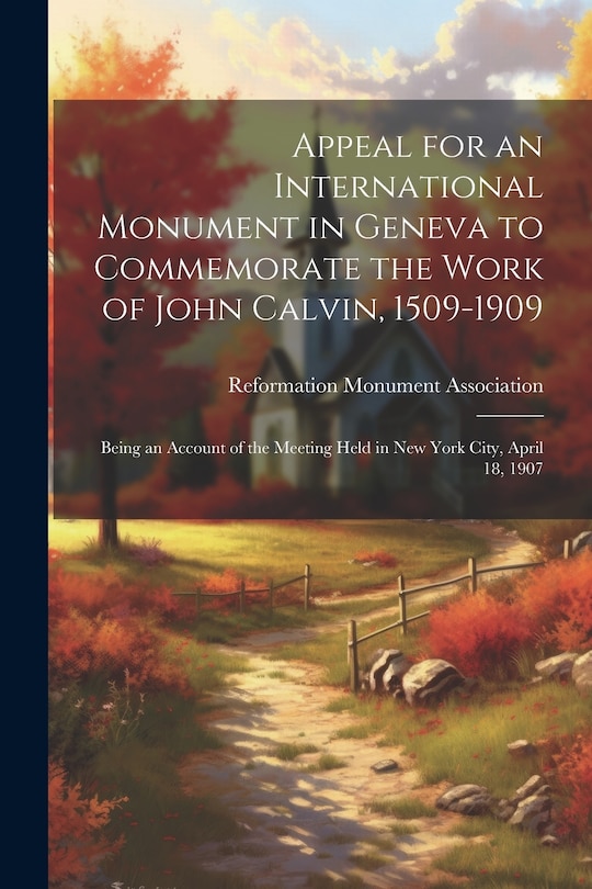 Couverture_Appeal for an International Monument in Geneva to Commemorate the Work of John Calvin, 1509-1909