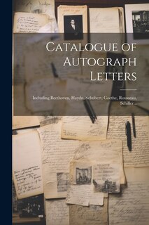 Front cover_Catalogue of Autograph Letters