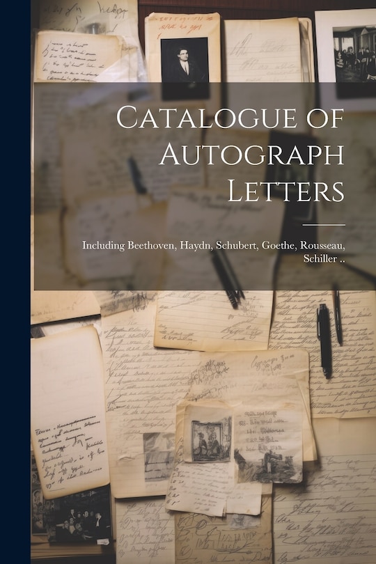 Front cover_Catalogue of Autograph Letters