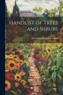 Front cover_Handlist of Trees and Shrubs