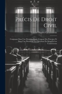 Front cover_Précis De Droit Civil