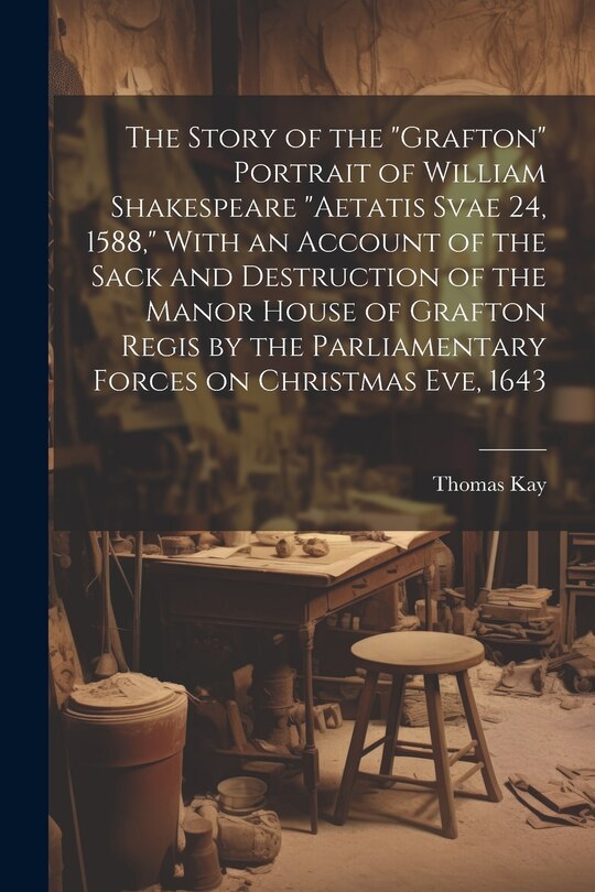 Couverture_The Story of the Grafton Portrait of William Shakespeare aetatis Svae 24, 1588, With an Account of the Sack and Destruction of the Manor House of Grafton Regis by the Parliamentary Forces on Christmas eve, 1643