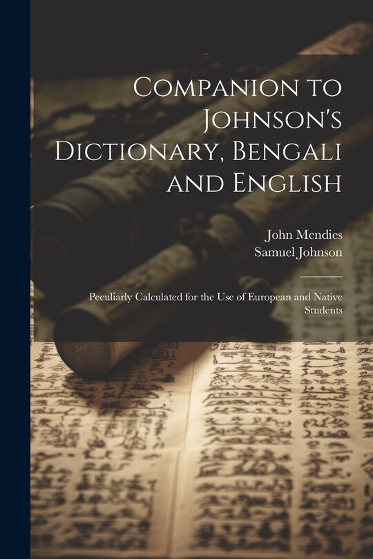 Couverture_Companion to Johnson's Dictionary, Bengali and English; Peculiarly Calculated for the use of European and Native Students