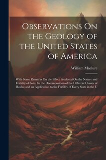 Couverture_Observations On the Geology of the United States of America