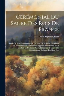 Front cover_Cérémonial Du Sacre Des Rois De France