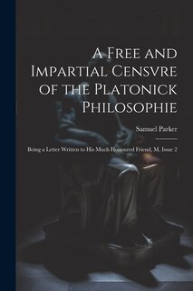 Front cover_A Free and Impartial Censvre of the Platonick Philosophie