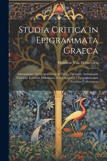 Couverture_Studia Critica in Epigrammata Graeca