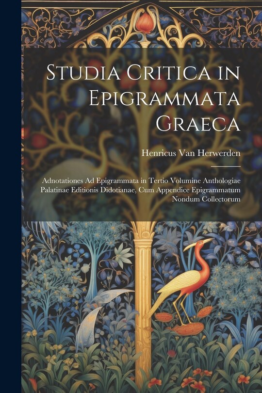 Couverture_Studia Critica in Epigrammata Graeca