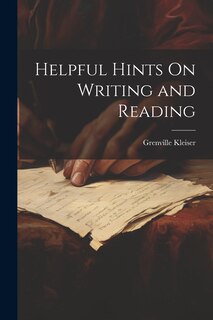 Front cover_Helpful Hints On Writing and Reading