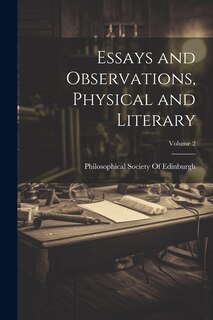 Couverture_Essays and Observations, Physical and Literary; Volume 2