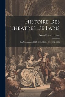Front cover_Histoire Des Théâtres De Paris