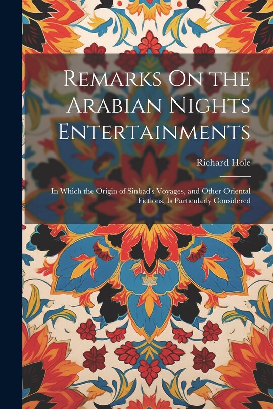 Couverture_Remarks On the Arabian Nights Entertainments