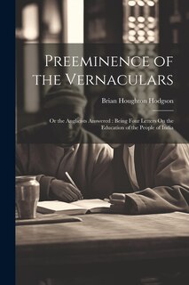 Couverture_Preeminence of the Vernaculars