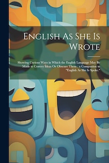 Couverture_English As She Is Wrote