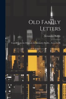 Couverture_Old Family Letters