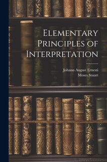 Couverture_Elementary Principles of Interpretation