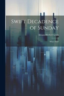 Couverture_Swift Decadence of Sunday
