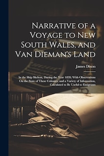 Couverture_Narrative of a Voyage to New South Wales, and Van Dieman's Land