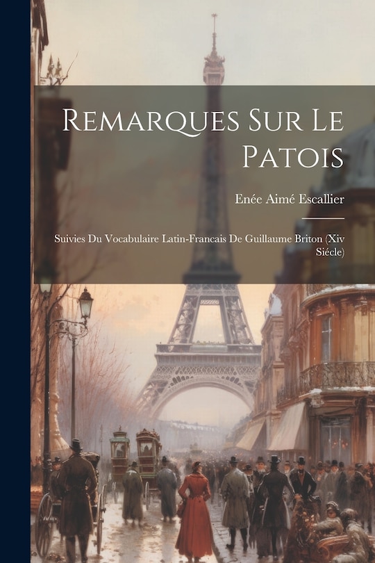 Front cover_Remarques Sur Le Patois
