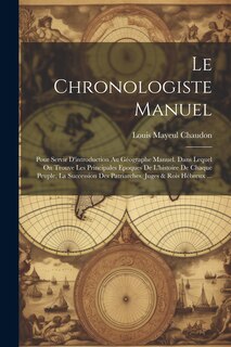 Couverture_Le Chronologiste Manuel