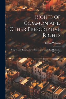 Front cover_Rights of Common and Other Prescriptive Rights