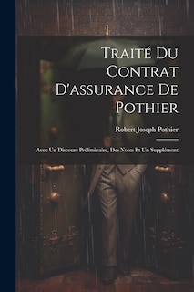 Front cover_Traité Du Contrat D'assurance De Pothier