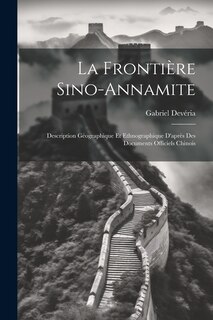 Front cover_La Frontière Sino-Annamite