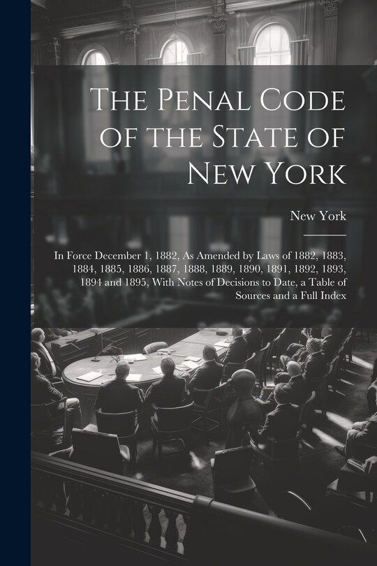 Front cover_The Penal Code of the State of New York