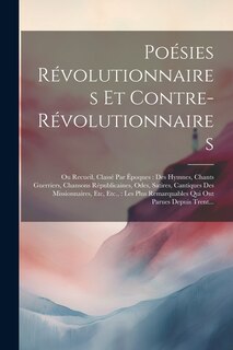 Front cover_Poésies Révolutionnaires Et Contre-Révolutionnaires