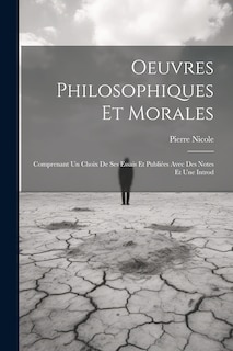 Couverture_Oeuvres Philosophiques Et Morales