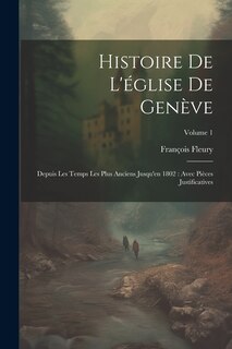 Front cover_Histoire De L'église De Genève