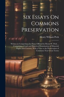 Front cover_Six Essays On Commons Preservation