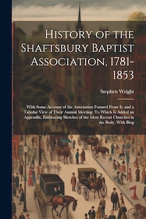 Front cover_History of the Shaftsbury Baptist Association, 1781-1853