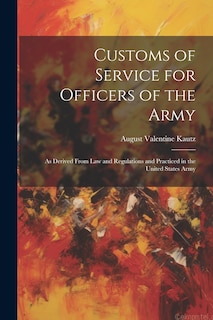 Couverture_Customs of Service for Officers of the Army