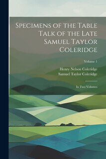 Front cover_Specimens of the Table Talk of the Late Samuel Taylor Coleridge