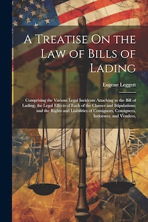 Couverture_A Treatise On the Law of Bills of Lading